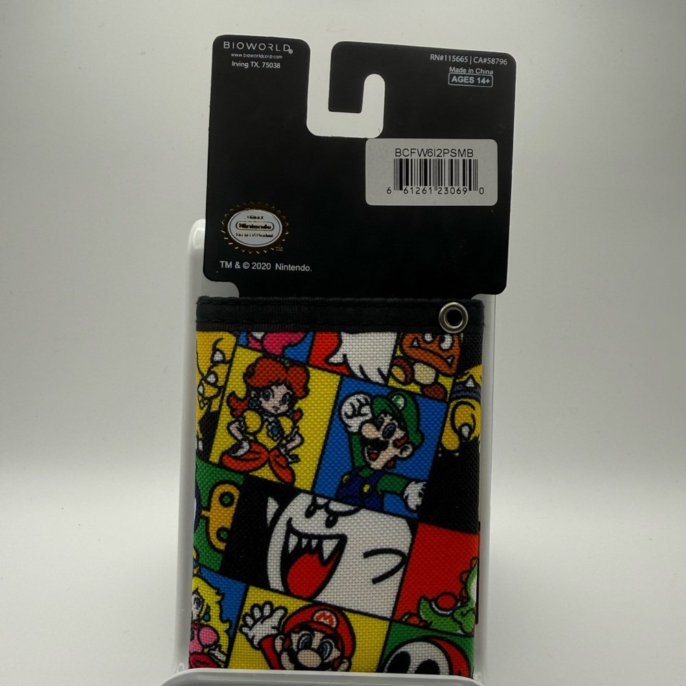 Nintendo Super Mario Black Wallet (Brand New) - Picture 2 of 6